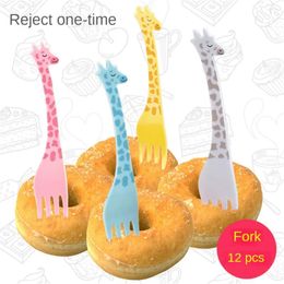 Forks Quality Cake Toothpick Security Cartoon Fruit Fork Grade Environmental Protection Children's Decoration Durable
