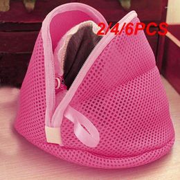 Laundry Bags 2/4/6PCS Bra Washing Bag Three Layer Triangle Lingerie Aid Mesh Wash High Quality