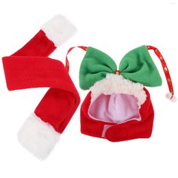 Dog Apparel Pet Ornaments Christmas Warm Hat Po Prop Pets Headgear Accessories Cotton Thermal Kit