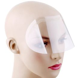 50Pcs/Set Hair Salon Hairspray Masks Cutting Colouring Face Protecting Barber Supplies Disposable Transparent Plastic Face Shield