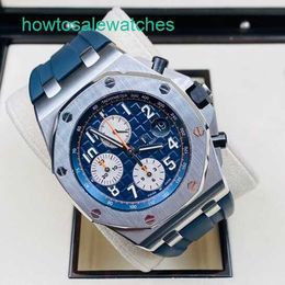 Luxury AP Wrist Watch Royal Oak Offshore Series Mens Automatic Machinery Swiss Male Waterproof Night Light Date Display Business Leisure 26470