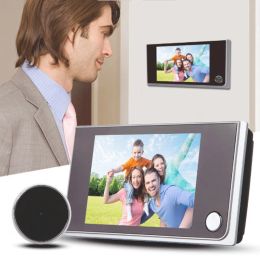 Intercom 3.5 Inch Lcd Color Screen Digital Doorbell 170 Degree Door Eye Doorbell Electronic Peephole Door Camera Viewer Outdoor Door Bell