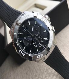 Whole luxury watch Swiss quartz movement sapphire cay1110 men039s quartz watch Super luminous 43mm multifunction timing fr3465902