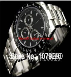 top quality luxury watch eta 7750 movement 116520 black dial 40mm automatic chronograph mens mens watch watches3841621