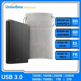 Drives Unionsine Hdd 2.5" Portable External Hard Drive 320gb/500gb/750gb/1tb Usb3.0 Storage Compatible for Pc, , Desktop,book