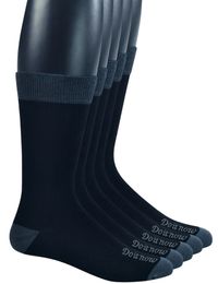 Yomandamor Mens Bamboo Breathable Dress Crew Socks with Seamless Toe5 Pairs L SizeSock Size 10-13 240321