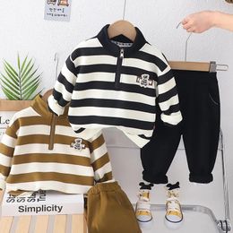 Clothing Sets Kids Clothes Boys Spring Autumn 2024 Children's Suit T-shirts Coats Pants 2pcs Tracksuits For Baby 1 To 5 Years Outfit