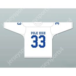 Gdsir Custom AL BUNDY 33 POLK HIGH SCHOOL WHITE HOCKEY JERSEY MARRIED WITH CHILDREN Top Ed S-M-L-XL-XXL-3XL-4XL-5XL-6XL