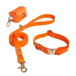 Dog Collars Collar And Lead Set Matching With A Poop Bag Holder For Small Medium Pets Puppies