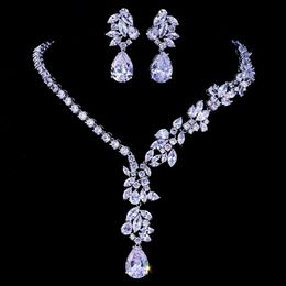 Emmaya Unique Design Choker Necklace Stud Earrings Bridal Jewelry Sets Wedding Accessories Dropship 240401