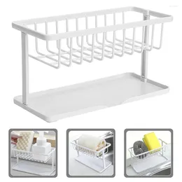 Kitchen Storage Soap Sponge Drainer Sponges Dish Cloth Rack Abs Sink Dishcloth Organizer