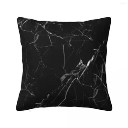 Pillow Black Marble Minimalist Pillowcase Printing Polyester Cover Gift Nordic Style Case Car Square 18"