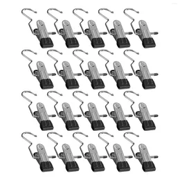 Hooks 20pcs Space-Saving Clothes Pin Hat Pants Storage Hanging Travel Hook Multifunctional Clip Rack Holders