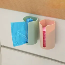 Storage Bottles Accessories Wall Mounted Trash Bag Hanging Box Cotton Pad Container Garbage Holder Dispenser