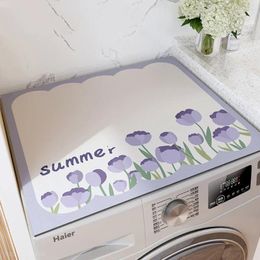 Carpets Modern Luxury Dust Waterproof Washing Machine Fridge Top Cover Proof Refrigerator For Washers Home Furnishings