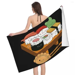 Towel Babys Sushi Cute 80x130cm Bath Water-absorbent Suitable For Bathroom Personalised Pattern