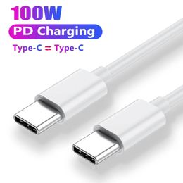 PD 100W 60W USB C to USB Type C Cable Fast Charging Data Line For Huawei Samsung Xiaomi Mobile Phone