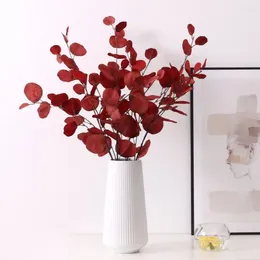 Decorative Flowers Fake Autumn Artificial Plant Simulated DIY Faux Leaves Silk