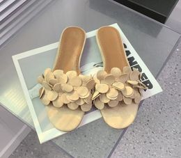 designer shoes luxury sandal women fashion slipper genuine leather lamb skin 35 to 41 black white beige Colours fast delivery wholesale price