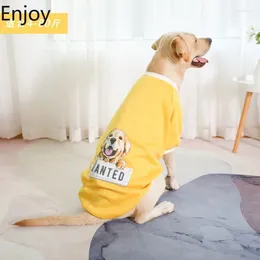 Dog Apparel Hoodies Autumn And Winter Yellow Fleece Warm Two Legged Hoodie For Small Medium Large Dogs Pet Clothing