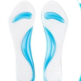 Orthopädische Silikoneinole High Heels Fußkissenbogenunterstützungsschuhe transparente Anti-Rutsch-Massage-Mittelfußkissen-Kissen