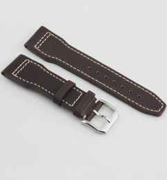 Corgeut 22mm Coffee Watch Bands Genuine Leather Watch Straps For Men Bracelet Watchbands 120mm75mm Mens Leather Bands Replacement8511497