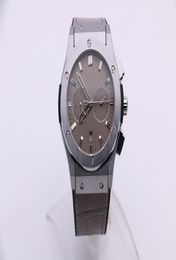 Men039s Mechanical Watch NX Fashion Modern FiveHand Multifunction Calendar Silver White Stainless Steel Case Gray Surface Bla9828180