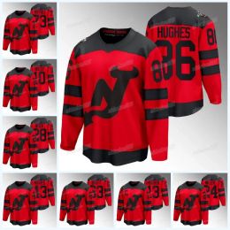 Custom Mens women yogth Jack Hughes 2024 Stadium Series Hockey Jerseys Nico Hischier Dougie Hamilton Luke Hughes Dawson Mercer Ondrej Palat Jesper Bratt Toffoli