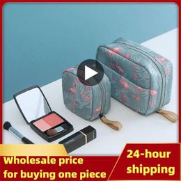 Storage Bags Waterproof Cosmetic Bag Durable Travel Portable Mouth Red Envelope Home Supplies Smooth Polyester Composite Fabric