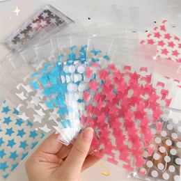 Gift Wrap 50pcs/pack 8x13cm Transparent Small Packing Bags For Paper Card Packaging Opp Dot Star Birthday Wrapping Supplies
