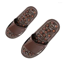 Slippers -2 Pairs Acupressure Foot Massager Massage Shoes Reflexology Sandals Relief Plantar Fasciitis Arthritis M & XL