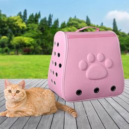 Cat Carriers Backpack Carrier Tote Ventilated Design Portable Transport Bag Comfort Bubble Cage Pet For Kitten Dog