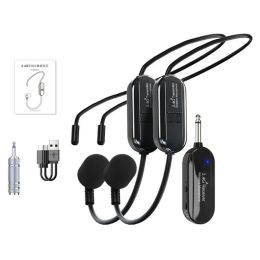 Microphones 2.4G Head Mounted Wireless Lavalier Microphone Set Transmitter Receiver for Amplifier Voice Speaker Teaching Tours Guide