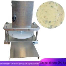 Stainless Steel Electric Pizza Dough Press Machine Pizza Snack Bar Equipment