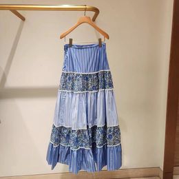 Spring 24 New Fashionable and Exquisite Spliced Half Skirt
