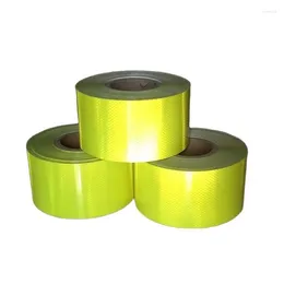 Window Stickers 5cm 45.7M High Visibility School Bus Fluorescent Green Reflective Self-adhesive Warning Tape Safety Floor Films