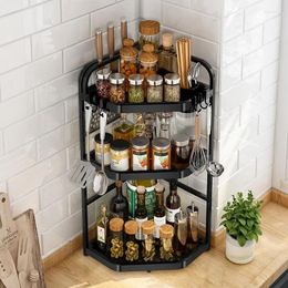 Kitchen Storage HOOKI Stainless Steel Triangle Rack Seasoning Bottle Countertop Wine