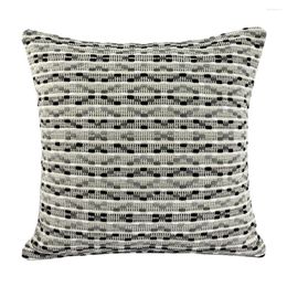 Pillow Contemporary Fashion Home Sofa Decorative Case Beige Black Grey Heavy Cover 45x45cm 1 Piece Pack