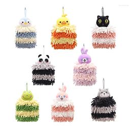 Towel Quick-drying Cartoon Animal Square Chenille Hand Household Cleaning Thickened Kitchen Bathroom Absorbent