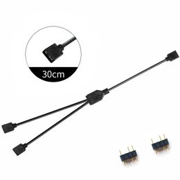 2024 Computer Motherboard RGB Split Synchronous Cable 12V 4-pin Extension Tcable 5V ARGB 3-pin Hub for Asus Gigabyte MSI RGB Fusion1. for Asus RGB Fusion cable