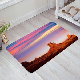 Carpets Desert Sky Sunset Building Sand Landscape Entrance Doormat Kitchen Mat Carpet Living Room Home Hallway Rugs Bathroom Door Mats