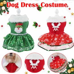 Dog Apparel Christmas Cat Cloak Comfortable Decorative Pet Outfit Plush Santa For Holiday Xmas Party