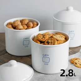 Storage Bottles 2.8L Plastic Cookies Jars With Lid Kitchen Air Tight Canister Container For Buffet Gifts Countertop Organiser