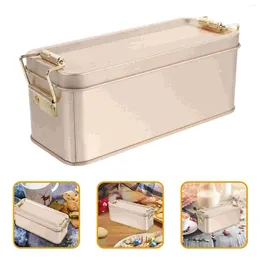 Storage Bottles Metal Tin Box Container Mini Portable Small Kit Lid Empty Cookie Creative Gift Tins Rectangle