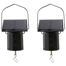 Storage Bags Solar Hanging Display Motor Rotating Small Energy Wind Spinner Multi-Purposes Rotatable Hook 2Pcs