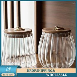 Storage Bottles Sealed Glass Pot Polishing Smooth Surface Snack Dried Fruit Jars Transparent Kitchen Organiser Airtight Canister