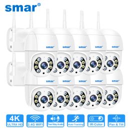 Cameras 10PCS/LOT PTZ 4K 5M 3MP 1080P WiFi IP Camera Outdoor Human Detection Colour Night Vision CCTV Cameras Two Way Audio Home Security