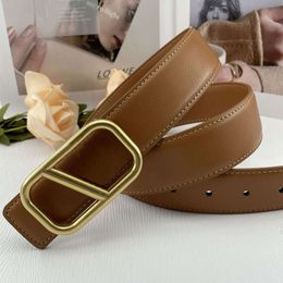 Fashion Designer Belt Men Classic Golden Silver Black Letter Buckle Leather Belt Women Ladies Formal Dress Jeans Luxury Brand Belts Waistband Width 3.8Cm