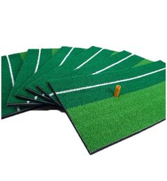 1set 30cm x 60cm Golf Practice Mat with 1 70mm Golf Rubber Tee Training Hitting Pad Grassroots Green Golf Backyard Putting 9288151