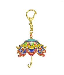 Hooks Feng Shui Bejewelled Umbrella Amulet Keychain